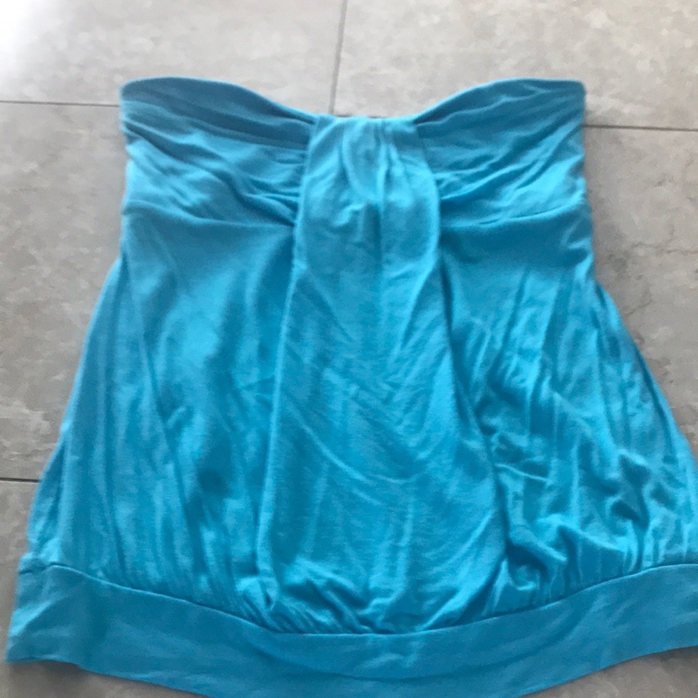 Blue sleeveless top